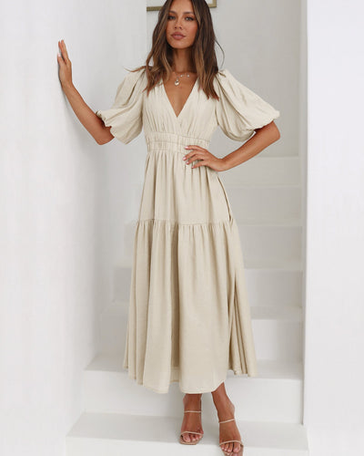 Bethany™ | Puff Sleeves Dress