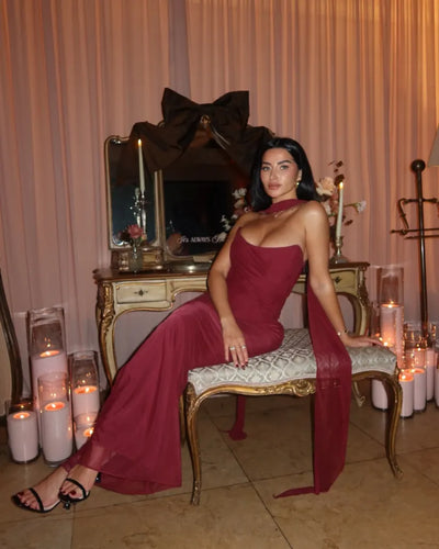 Aniyah™ | Strapless Bodycon Maxi Dress