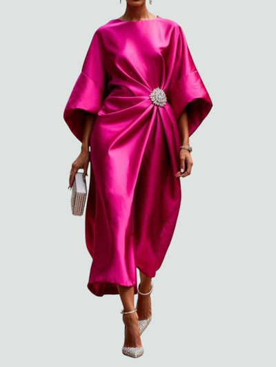 Zoey™ | Elegant Long Satin Dress