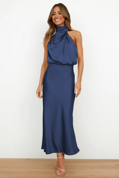 Lydia™ | Long Dress With Halter Neck