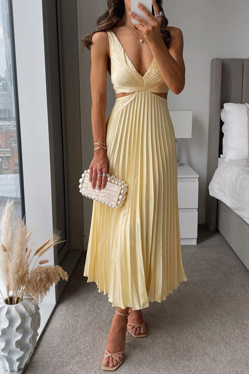 Sage™ | Pleated Maxi Dress