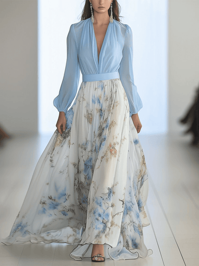 Tessa™ | Long Dress with Floral Print