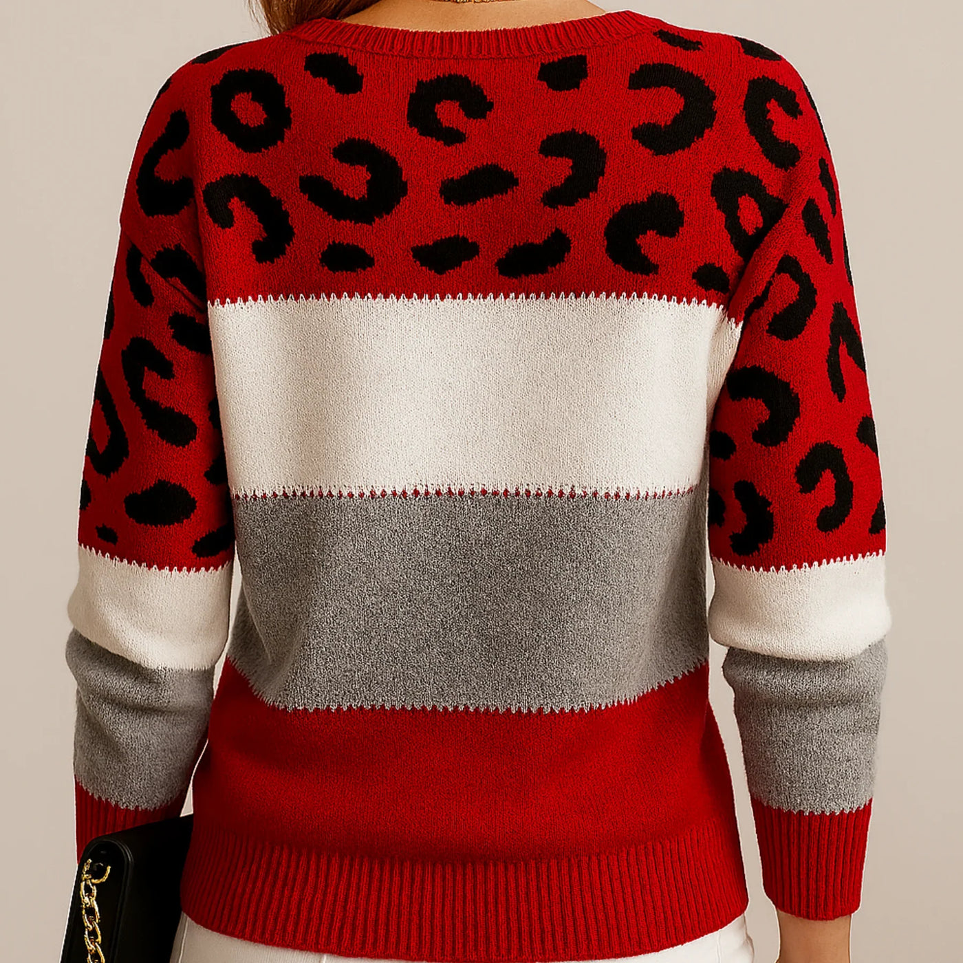 Pascaline™ | Leopard Print Casual Sweater