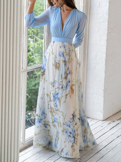 Tessa™ | Long Dress with Floral Print