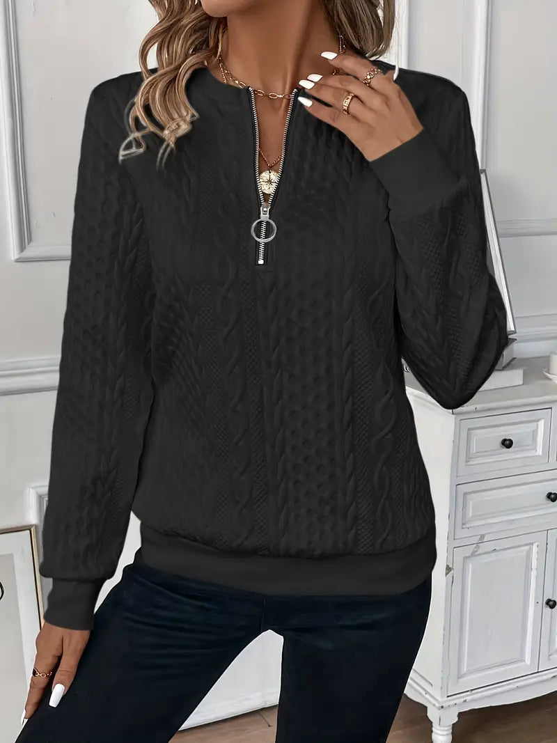 Rhea™ | Sweater with Zipper