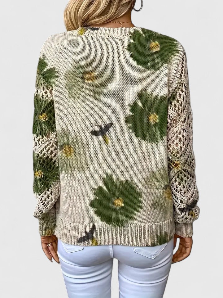 Katy™ | Elegant Floral Sweater