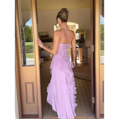 Olaya™ | Long dress with ruffles