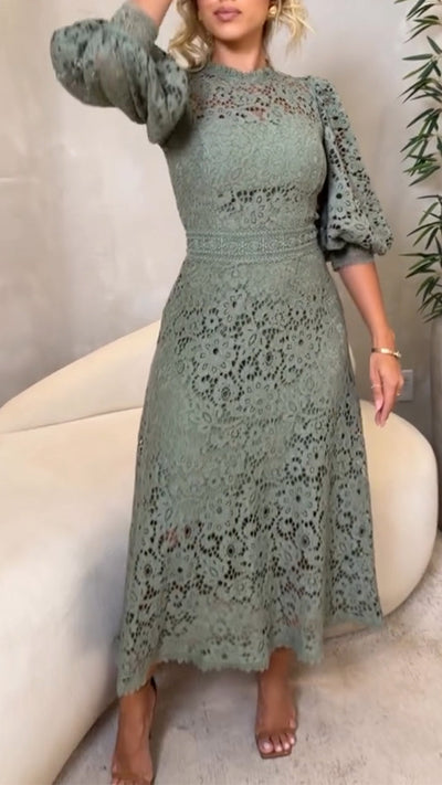 LunaBloom™ | Lace Lantern Dress