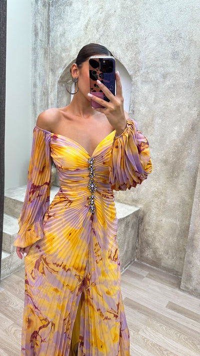Carly™ | Elegant V-Neck Dress