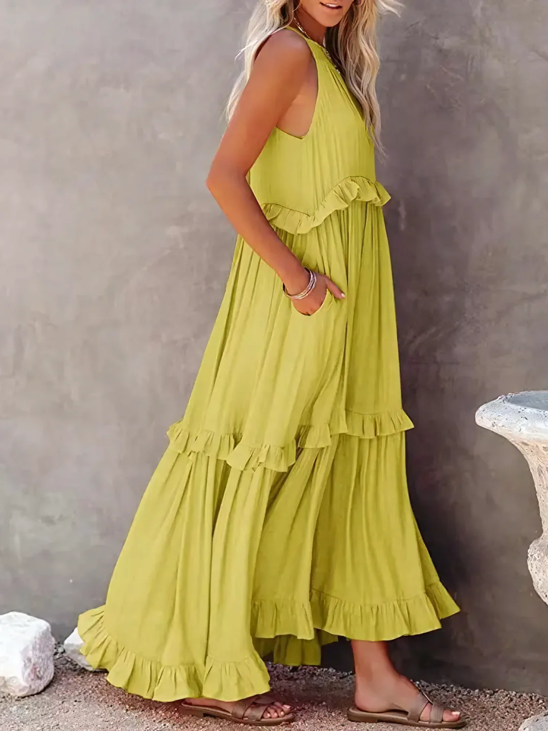 Darcey™ | Ruffle Breeze Maxi Dress