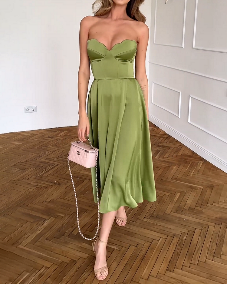 Sabrina™ | Strapless Elegant Dress