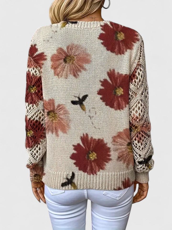 Kaitey™ | Elegant Floral Sweater