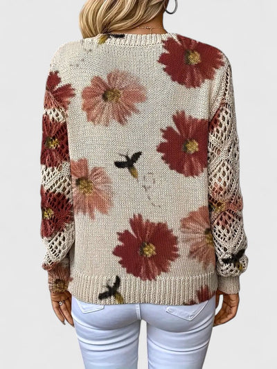Katy™ | Elegant Floral Sweater