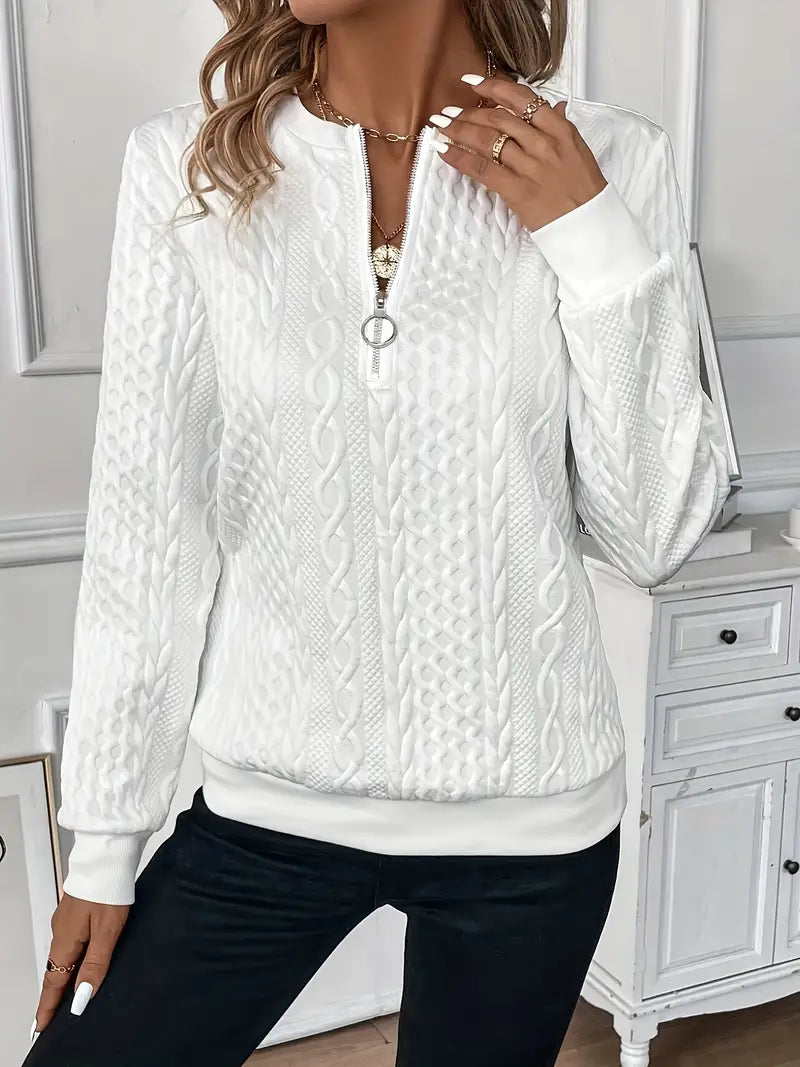 Rhea™ | Sweater with Zipper