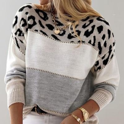 Pascaline™ | Leopard Print Casual Sweater