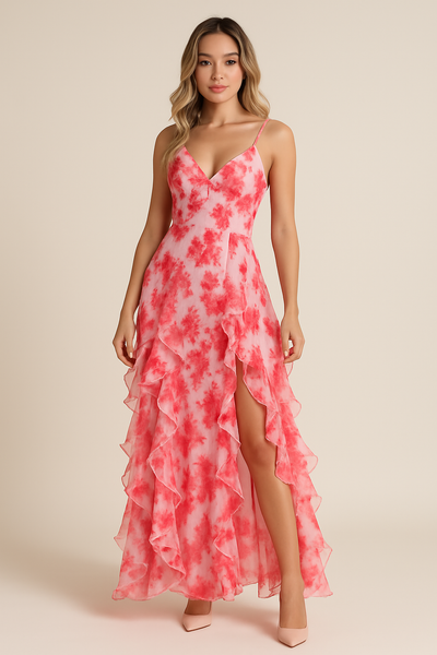 Fiona™ | Ruffled Floral Dress