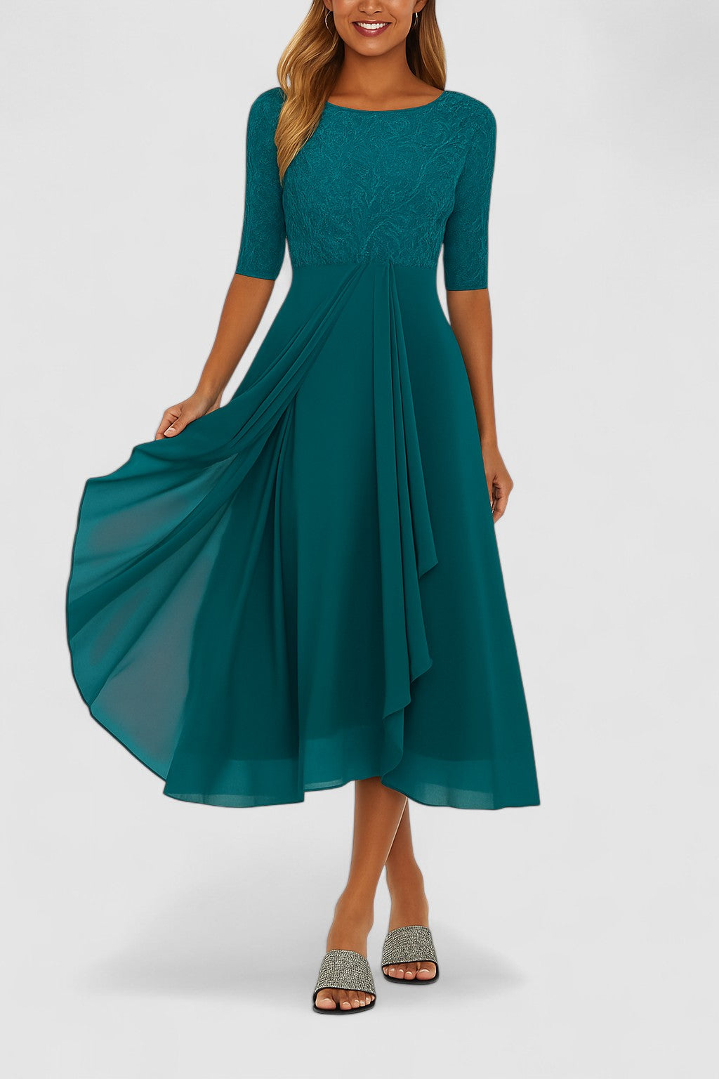 Elisa™ | Elegant formal dress with lace