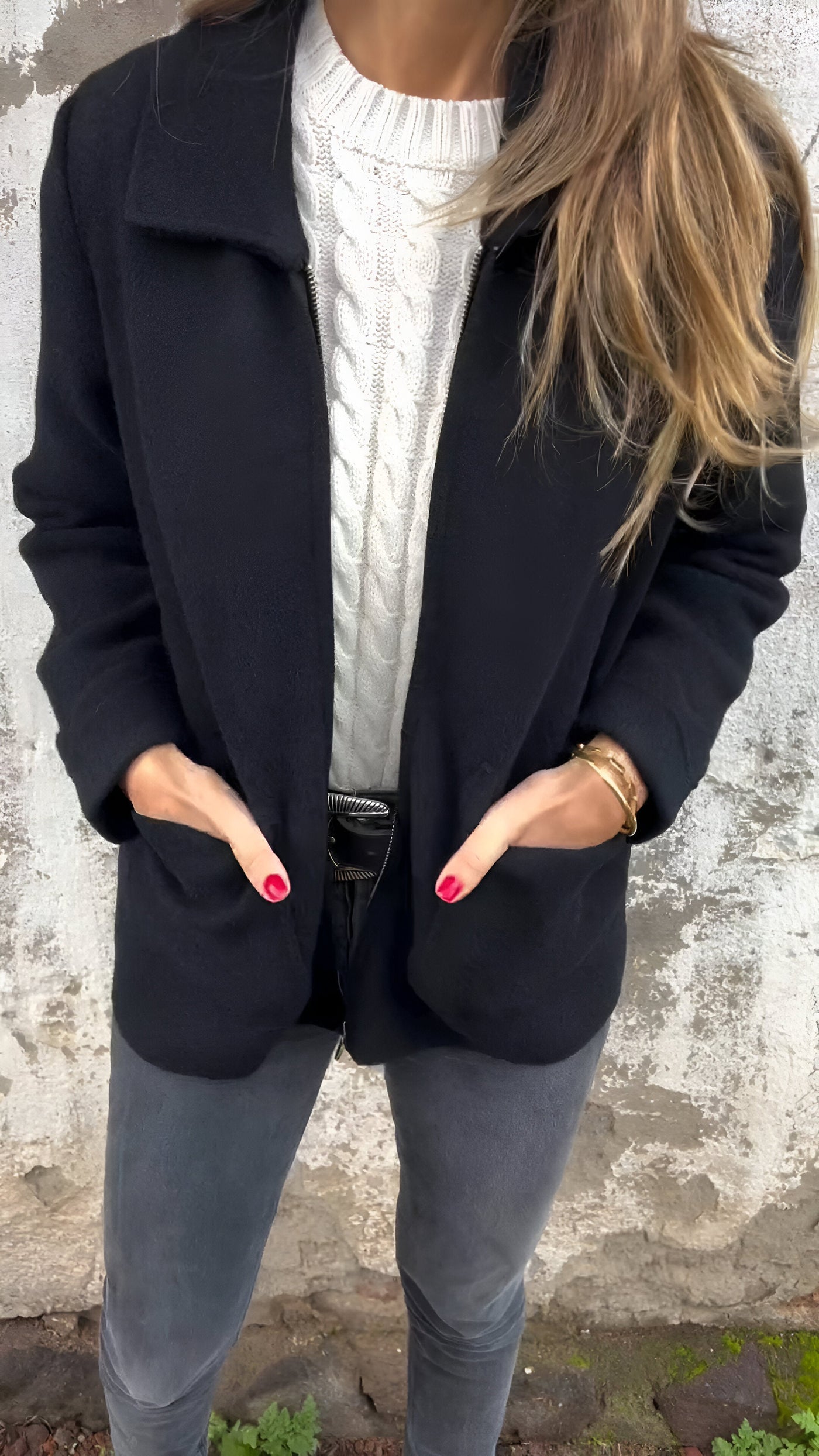 Sutton™ | Stylish Lapel Zipper Jacket