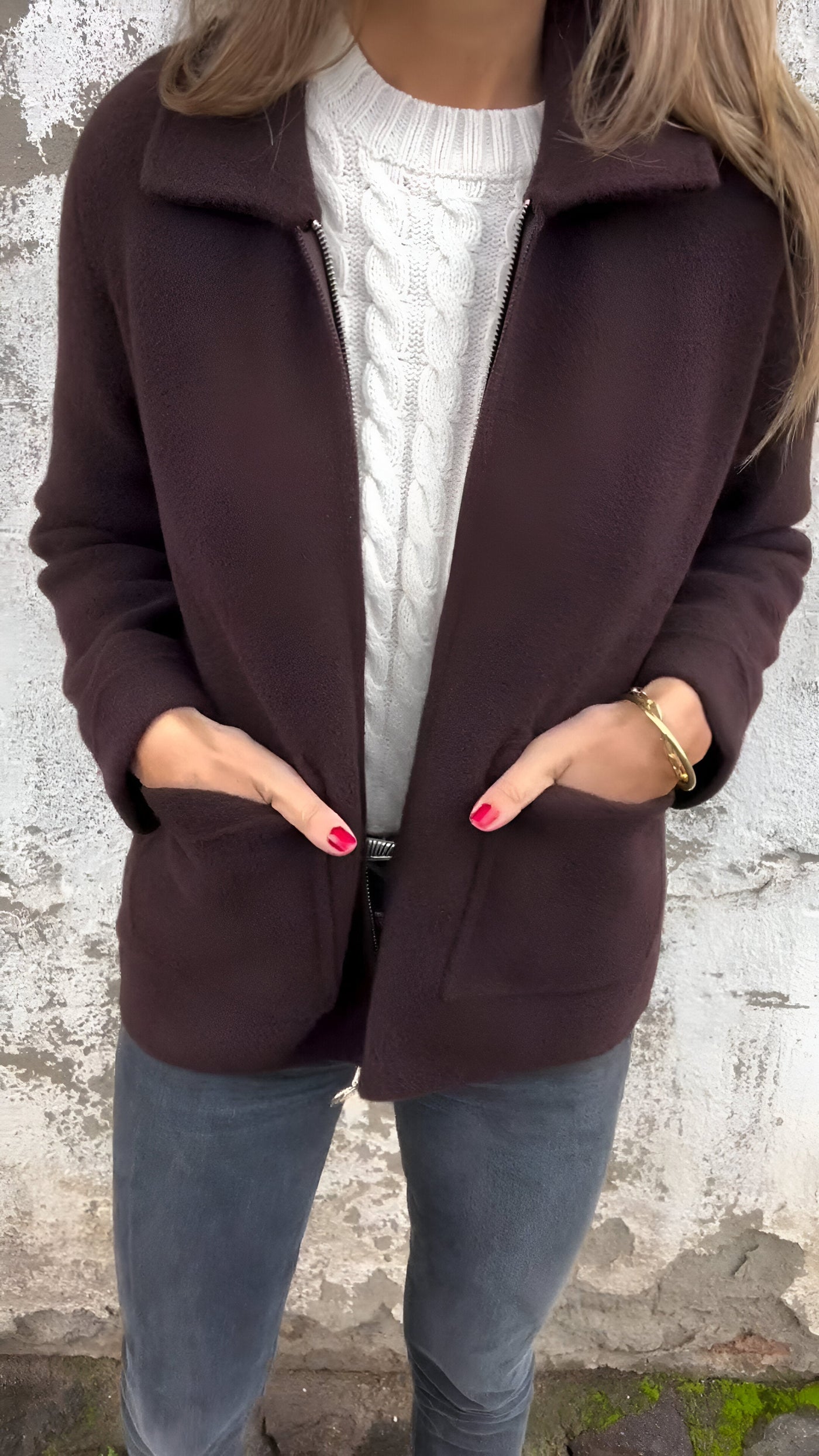 Sutton™ | Stylish Lapel Zipper Jacket