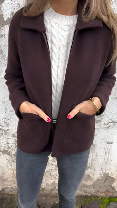 Sutton™ | Stylish Lapel Zipper Jacket