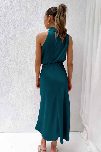 Lydia™ | Long Dress With Halter Neck