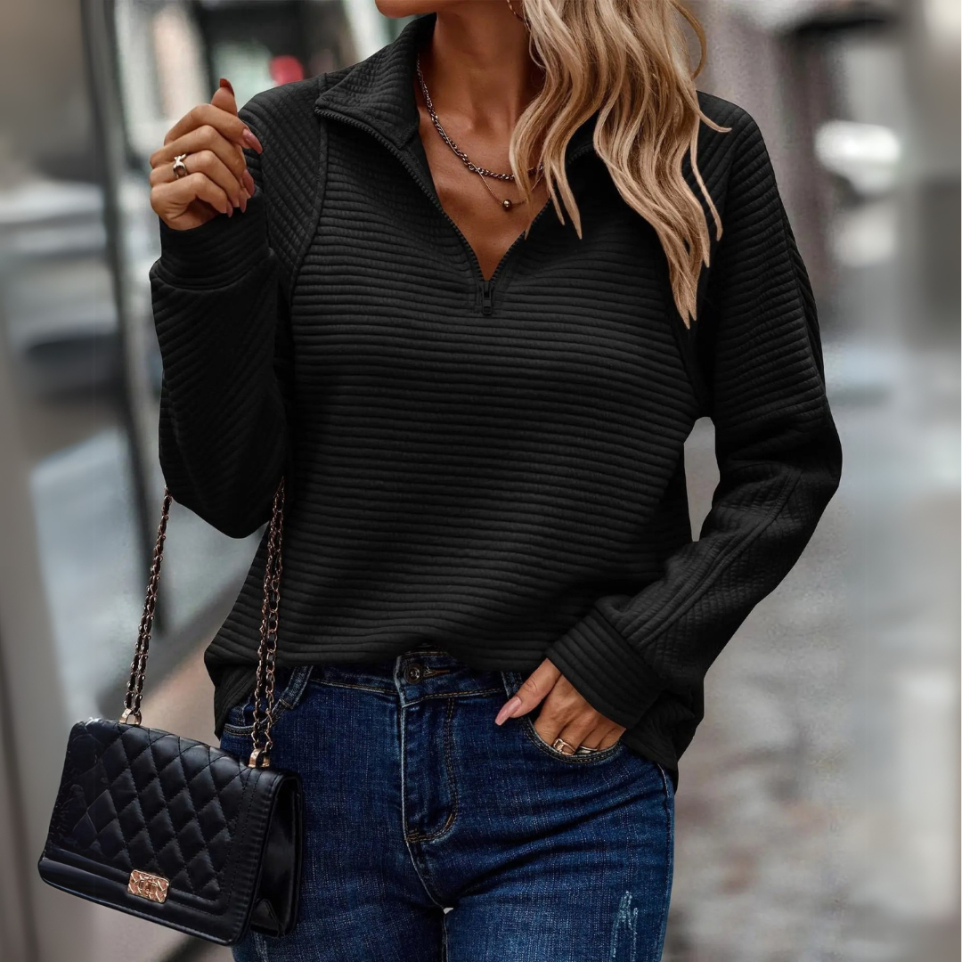 Suzanne™ | Half-Zip Detailed Pullover