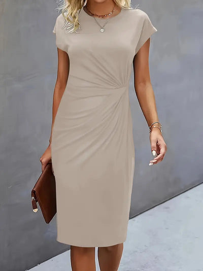 Adelina™ | Stylish Round Neck Dress
