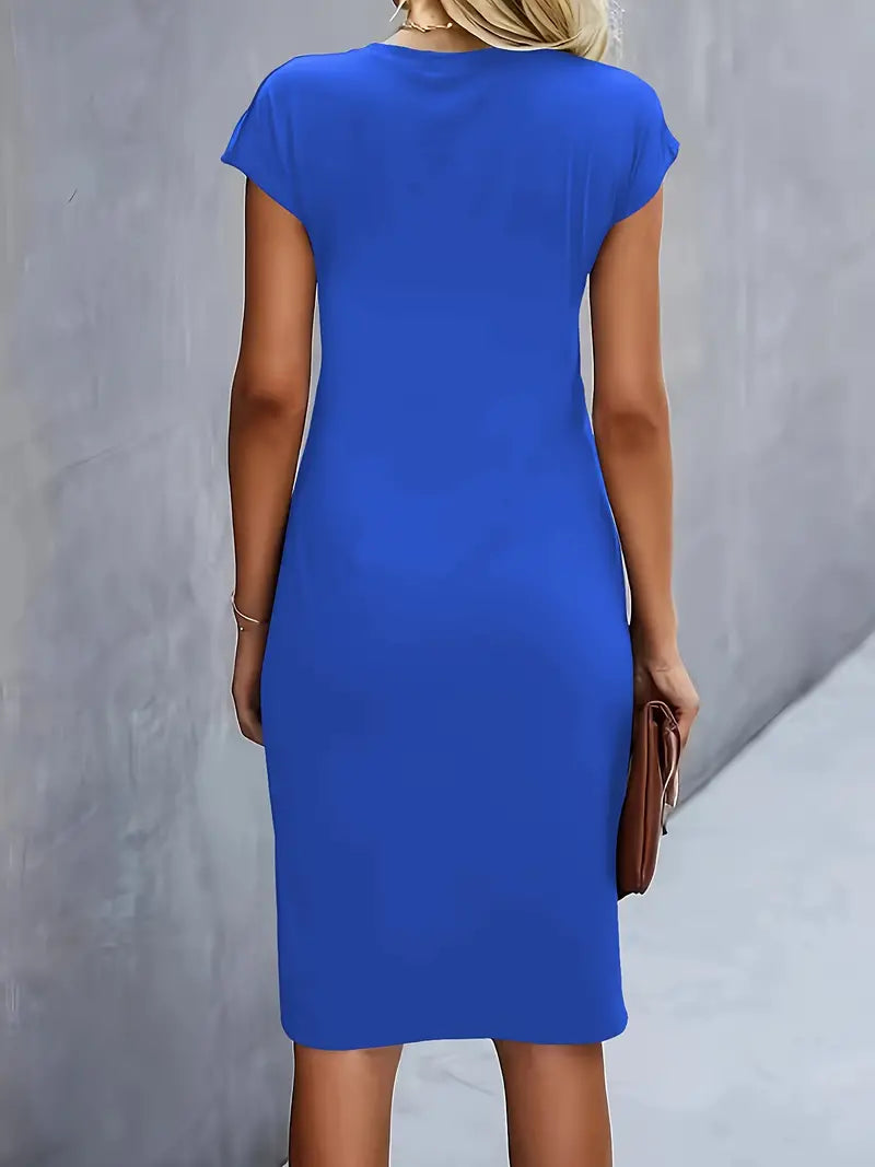 Adelina™ | Stylish Round Neck Dress