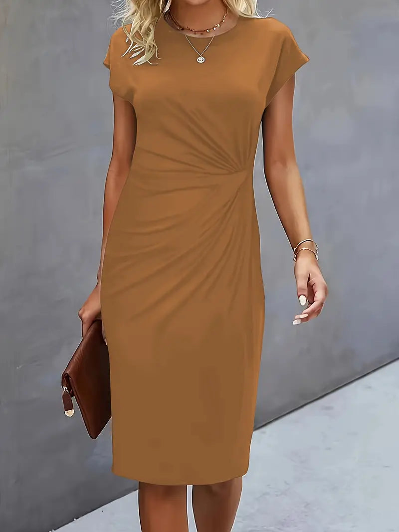 Adelina™ | Stylish Round Neck Dress