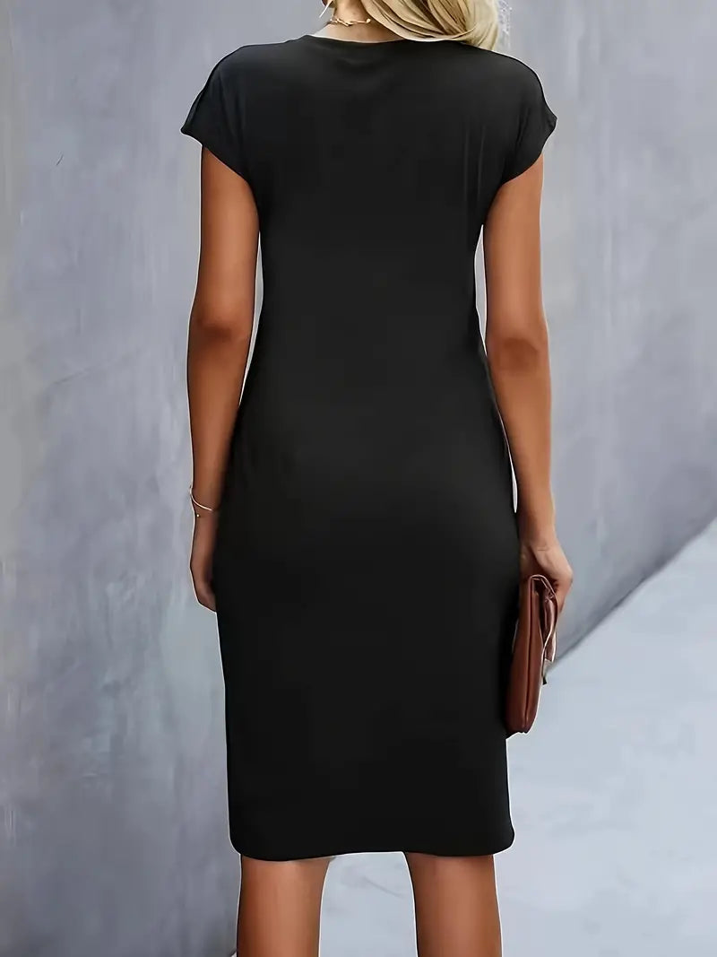 Adelina™ | Stylish Round Neck Dress