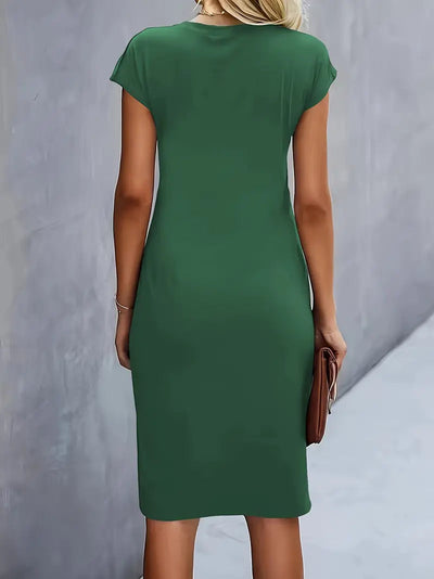 Adelina™ | Stylish Round Neck Dress
