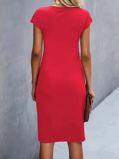 Adelina™ | Stylish Round Neck Dress
