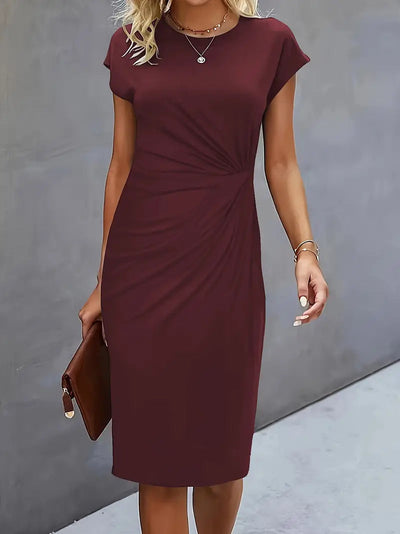 Adelina™ | Stylish Round Neck Dress