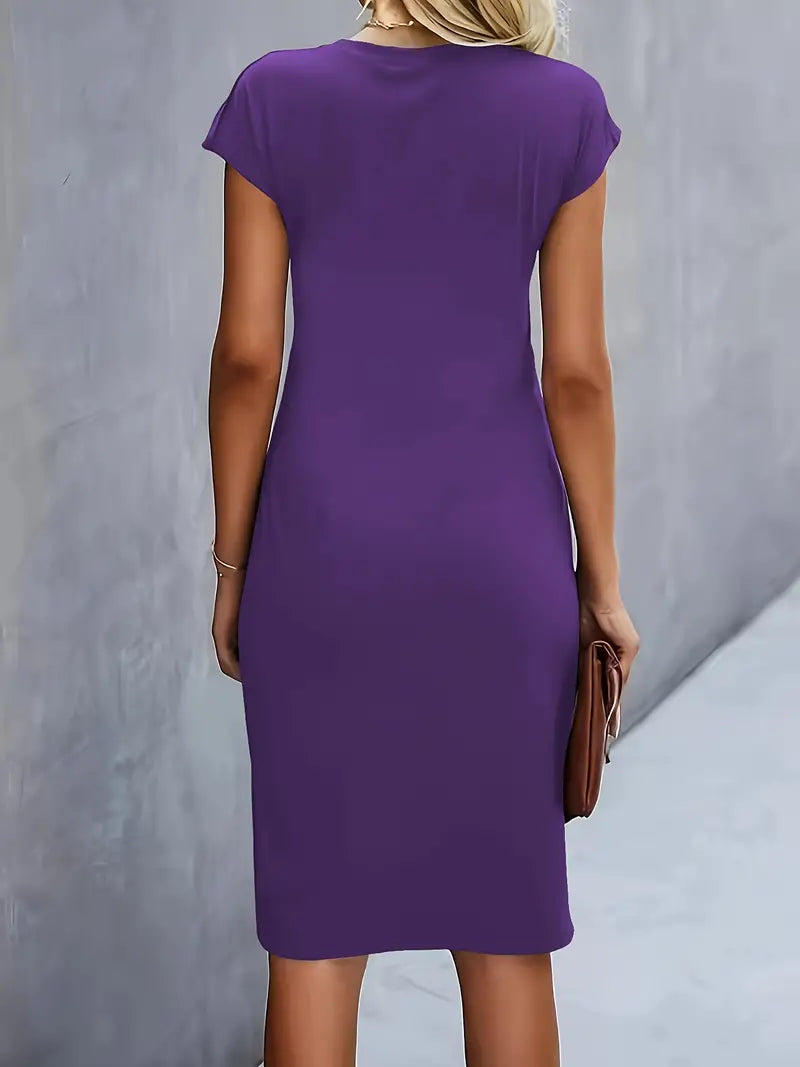 Adelina™ | Stylish Round Neck Dress