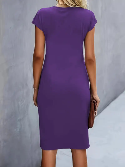 Adelina™ | Stylish Round Neck Dress