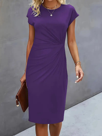 Adelina™ | Stylish Round Neck Dress