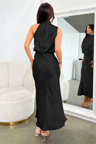 Lydia™ | Long Dress With Halter Neck