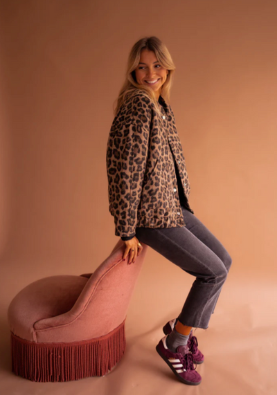 Leona™ | Leopard Bomber Jacket