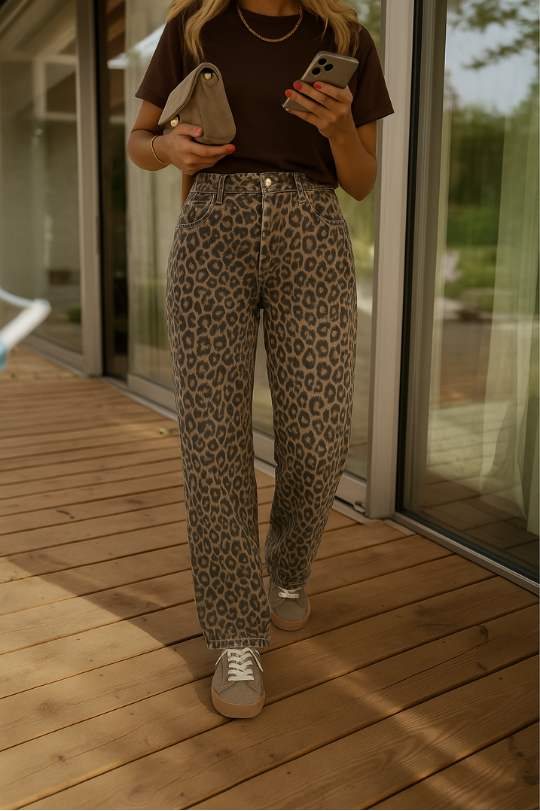 Nadine™ | Leopard Print Harem Pants