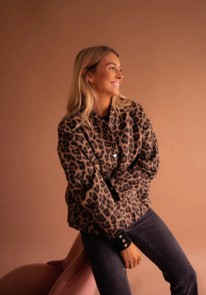 Leona™ | Leopard Bomber Jacket