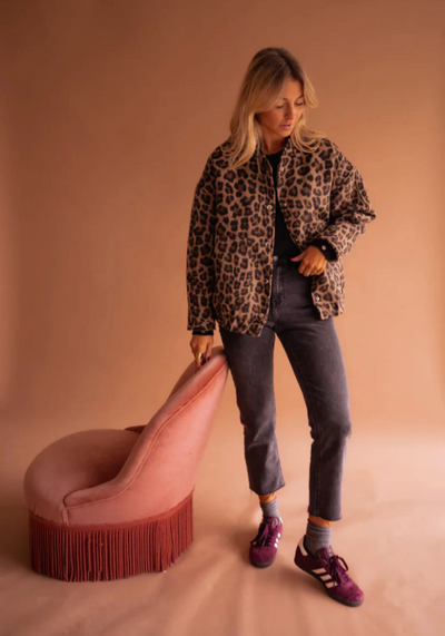 Leona™ | Leopard Bomber Jacket