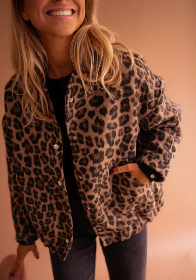 Leona™ | Leopard Bomber Jacket