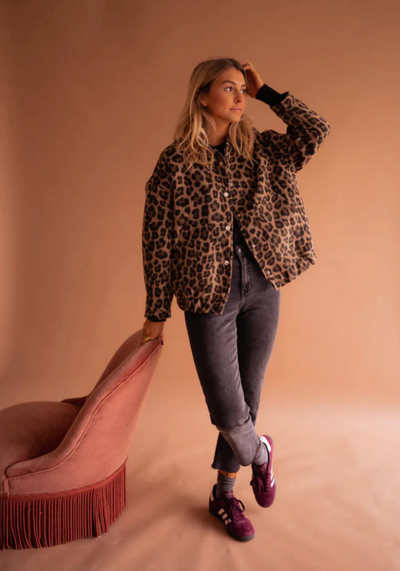 Leona™ | Leopard Bomber Jacket