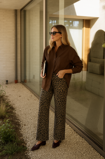 Nadine™ | Leopard Print Harem Pants