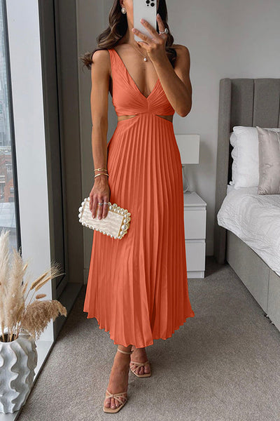 Sage™ | Pleated Maxi Dress