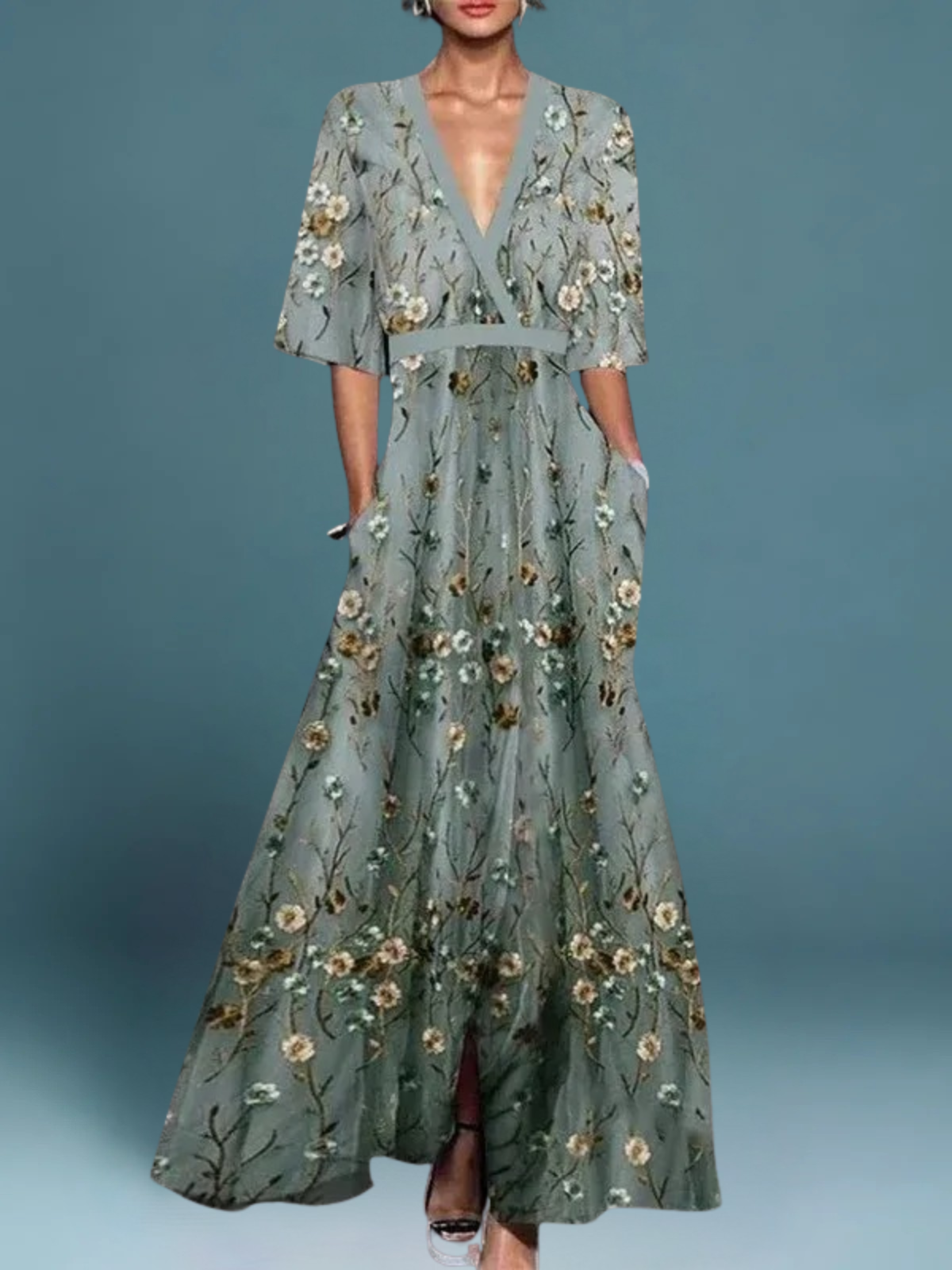 Maria™ | Elegant Floral Dress
