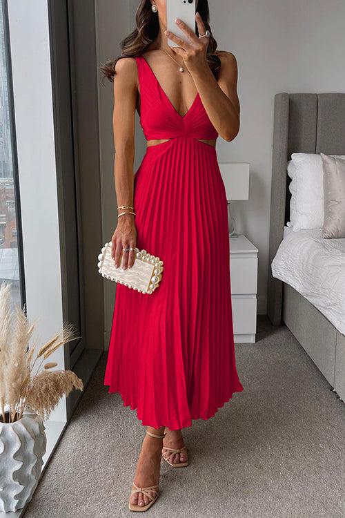 Sage™ | Pleated Maxi Dress