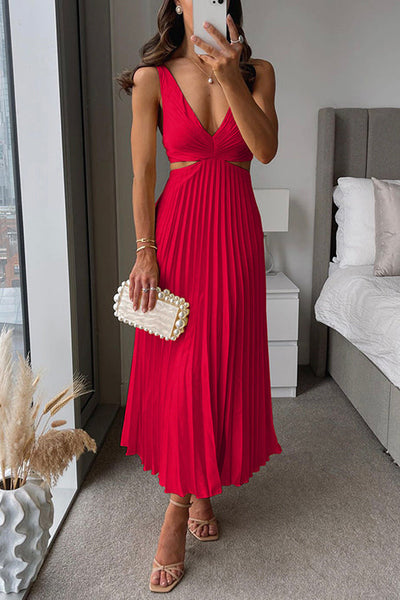 Sage™ | Pleated Maxi Dress