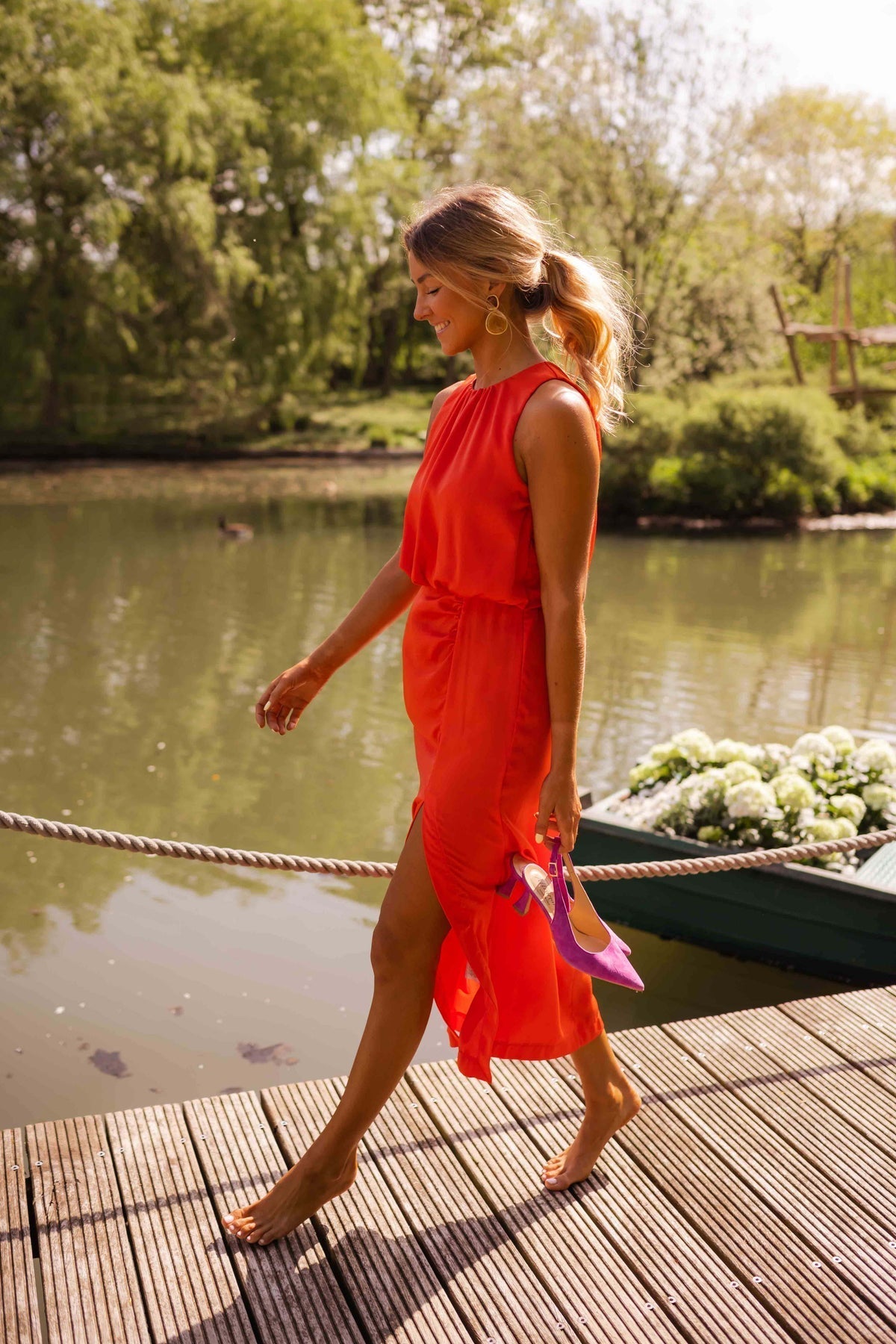 Beulah™ | Fashionable Sleeveless Midi Dress
