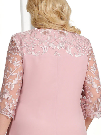 Theresa™ | Embroidered Banquet Dress in Plus Size